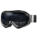 OutdoorMaster OTG Ski Goggles - Over Glasses Ski/Snowboard Goggles for Men, Women & Youth - 100% UV Protection (Black Frame + VLT 8% Black Lens)