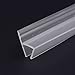 Glass Shower Door Seal, Frameless Glass Door Gasket Shower Door Bottom Sweep Molding Trim-Length 10 Feet (h-5/16 inch(8mm))