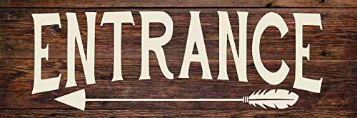 Chico Creek Signs Entrance Left Arrow Restaurant Bar Rustic Looking Wood Sign Wall Décor Gift 8x24 Wood Sign B3-08240028072