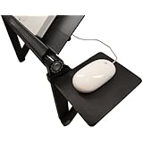 LapWorks Wizard MouzPad (size 6-1/4 x 7-3/4 inches) - Mouse Pad Platform & Adjustable Angle Leg Clamp only - DOES NOT INCLUDE THE WIZARD DESK STAND, LAPTOP OR MOUSE.