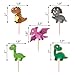 25 pieces - Dinosaur Cupcake Toppers - Dino Birthday Party Baby Shower Decorations