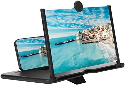 FastUU Mobile Phone Screen Enlarger, Mobile Phone Screen Magnifier, 10In High Definition Universal Portable Pull-Out Design for Camping Indoor
