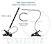 Topwell LED Eye-Care Clip Desk Lamp,Flexible Sturdy Gooseneck Desk Light,3 Modes Dimmable Table Lamp,6W,360°USB Light+a Adapter(Included),for Reading,Study,in College,Domitory,Bedroom