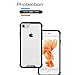 iPhone 7 Case Clear, Pajuva PC+TPU Transparent Case Thin for iPhone 7 Crystal Clear Case With Bumper (Black)