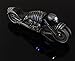 Vulcan Gear Devil's Skeleton Chopper Motorcycle Metal Handle Folding Knife with real Head light.