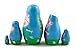 Matryoshka Matrioska Babuska Russian Nesting Wooden Doll Peppa Pig Matryoshika Babushka 5 Pcs Stacking Hand Painting Beautiful Nested Craft Matriosjka Matrioska Matreshka Matrjoska Matroeska