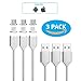 3Pack - New 3rd Generation, 2.4A High Speed Charging Magnetic Cable Nylon For Android Or Apple Product