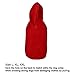 EXPAWLORER Dog Hoodie Fleece Sweater Vest, Hooded Dog Sweatshirt Fall Winter Pet Clothes with Leash Hole, Sleeveless Warm Cozy Puppy Clothing for Cat Small Medium Large Dogs Girl Boy, Red L