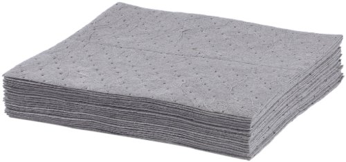 ESP 2MBGPB Polypropylene Medium Weight Meltblown Maintenance Universal Absorbent Bonded Pad, 18" Length x 15" Width, Gray (100 per Bale)