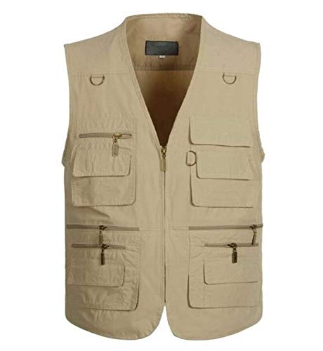 HaiDean Tactical Weste Männer Nner Ärmellos Multitasche Casual Anglerweste Modernas Lässig Fotografie Outerwear Jacket…