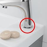 Tycner Bathroom Faucet Base Ring Gasket Chrome Plastic 32mm ID 50mm OD view 2