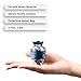 Trupoint Memorials Small Urns for Human Ashes Keepsake, Decorative Mini Cremation Urn for Adult Men & Women, Set of 4, Dark Blue with Silver Lining