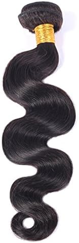 Brazilian Body Wave Hair 1 Bundle 100% Unprocessed 7A Virgin Human Hair Weave Extensions Double Weft Natural Color(100+/-5g)/pc (20")