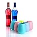 JYPC Silicone Wine Glasses Unbreakable Stemless Foldable Rubber Wine Cups for Traveling Camping Picnic Outdoor - Multicolor 12 oz (Set of 4)