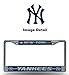 Rico MLB New York Yankees Bling License Plate Frame, Chrome, 12 x 6-Inch (FCGL4701)