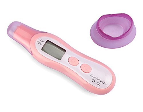 Neon SK-5D Battery Operated Skin Care Digital Analyzer Monitor for Skin Moisture Oil Skin Testing Tester Pen with LCD Display for Home, Traveling, Beauty Salon