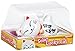 Toysmith Plastic Solar Lucky Cat Figurine with Waving Arm for Good Health & Fortune, White, 4-Inch