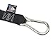 PowerTye 1.5in x 6.5ft Heavy Duty Ratchet Tie-Down Straps with Soft-Tye and Carabiner Hooks - 1,000 lb Working Load Limit / 3,000 lb Breaking Strength - Made in USA - Black/Black Pair