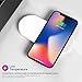 FACEVER 2 in 1 Qi Wireless Charging Pad, Fast Charger Compatible with iWatch Apple Watch Series 4/3/2, iPhone X XS MAX XR 8 8 Plus, Samsung S8 S7 Edge S6 Edge+ Note 8, Nexus 5/6/7, White
