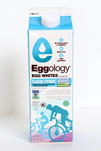 Eggology Certified Humane Cage Free Pure Egg Whites, 32oz, 12 count
