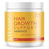Nourish Beaute Vitamins Hair Mask for Hair Loss and Deep Conditioning to Promote Hydration and Regrowth on Dry Damaged Hair for Men and Women, 8 Ounces
