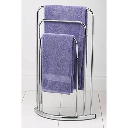 Towel Bars Home & Kitchen Floor Standing Towel Rack Pilot Imports Chrome Floor Standing Towel