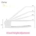 Darius Shoe Slots Space Saver Adjustable Closet Organizer,Double Storage Rack Holder, Set of 4 White