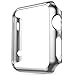 Apple Watch Case,Biaoge Super Thin PC Plated Plating Protective Bumper Case for Apple Watch 42MM (PC Case Silver 42mm)