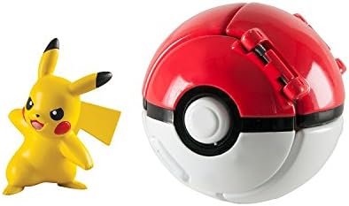 LSXSZZ8 pokemon pikachu with great ball throw n pop action figure toy set