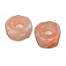 Mineralamp NTL-2-23 Natural Himalayan Hand Carved Single Hole Tealight Candle Holder, 2-3 lbs, 2-Pack peach/Pink