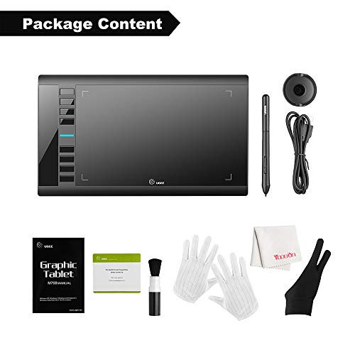 UGEE M708 Drawing Tablet, Graphics Tablet with Pressure Pen Stylus, 8