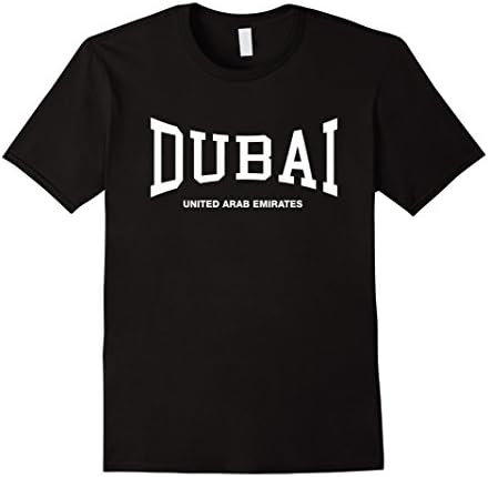Mens DUBAI Arch T-Shirt Athletic Sports Gym 2XL Black