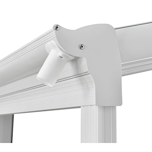 Juskys Terrassenüberdachung Borneo 6x3 m — Sonnenschutz aus Aluminium mit Doppelstegplatten — Terrassendach zur Wandmontage in Weiß – Bild 5