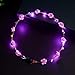 Flower Crown, 5 PCS Led Flower Wreath Headband Luminous 10 Led Flower Headpiece Flower Headdress For Girls Women Wedding Festival Holiday Christmas Halloween Party