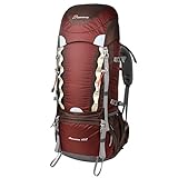Mountaintop 60L Hiking Backpack with Rain Cover