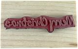 Personal Impressions Scribbled Merry Christmas Inca Art Stamp 15x60mm Black view 2