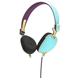 Skullcandy Knockout Women’s Range On-Ear Hoofdtelefoon met Microfoon – Robin/Gemokt Paars/Goud