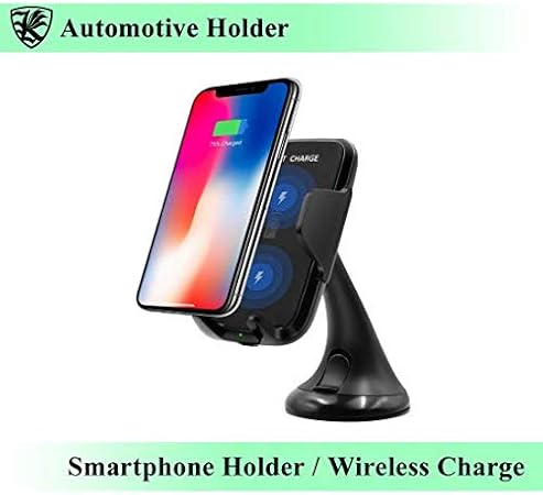 Amazon ワイヤレス充電 車載ホルダー 携帯スタンド スマホホルダー 急速充電対応 吸盤取付型 ワンタッチオープン シガーソケット付き フロントガラスにも Iphone8 X Hタイプ Ak Ph 009 携帯電話ホルダー 車 バイク