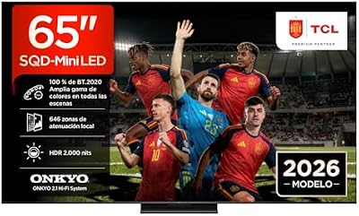 TV LED 65Q7D Pro 65" SQD-Mini, 4K HDR 2000 nits, 646 zonas de escuro, Google TV, Dolby Vision IQ e Atmos, 2.1 Onkyo, 144Hz, Apple AirPlay 2 e Alexa
