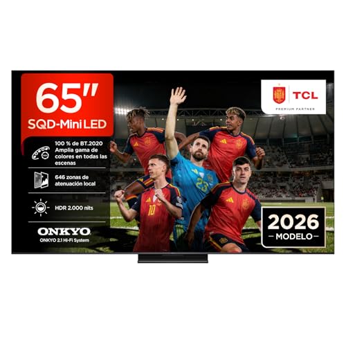 TV 65Q7D Pro 65” SQD-Mini LED, 4K HDR 2000 nits, 646 Zonas de atenuación, Google TV, Dolby Vision IQ y Atmos, 2.1 Onkyo,144Hz, Apple AirPlay 2 y Alexa