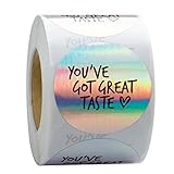 WRAPAHOLIC You've Got Great Taste Stickers - Black