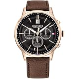Tommy Hilfiger Men's Multi Dial Quartz Watch with Leather Strap 1791631
