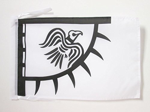 AZ FLAG Viking Raven Flag 18'' x 12'' cords - Scandinavia SMALL flags 30 x 45cm - Banner 18x12 in