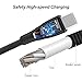 BVYY UPTOHIGH TITACUTE USB Type C Charger Cable, Short USB C Cable 1FT Type C Nylon Charging Cable