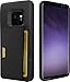 Smartish Galaxy S9 Plus Wallet Case - Q Card CASE [Slim Protective Kickstand Grip Cover] - Wallet Slayer Vol.2 (Silk) - Black Onyx