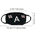 CSPRING 8 Pack Cute Funny Black and White Reusable Cotton Face Cover Mouth Mask for Men Women Teens