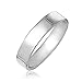 Minimalist Plain Simple 925 Sterling Silver Flat Couples Wedding Band Ring For Women For Men 4MM