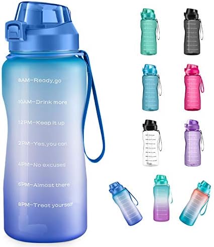 4aminla Motivational Water Bottle 2 2l 64oz Half Gallon Jug With Straw And Time Marker Large Capacity Leakproof Bpa Free Fitness Sports Water Bottle Price In Saudi Arabia Amazon Saudi Arabia Kanbkam