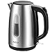 Electric kettle Aicok Stainless Steel Tea Kettle, Ultra Fast Boiling, 1.7L Cordless Water Kettle, 100% BPA Free, Auto Shut off and Boil Dry Protection, 1500W