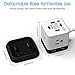 BESTEK Vertical Cube Power Strip with Mountable Detachable Base 5' Extension Cord (MRJ3006-BK)